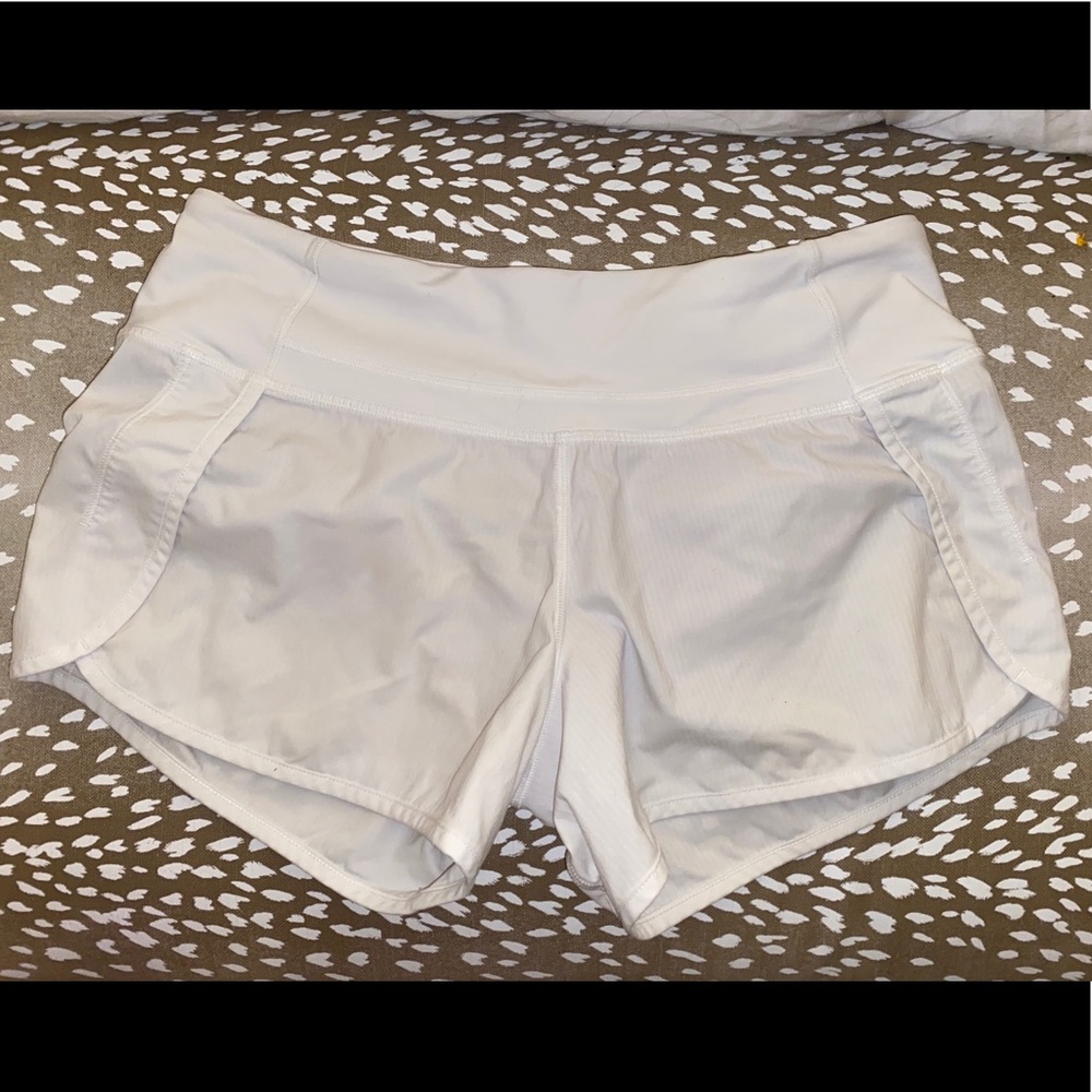 Lululemon white shorts